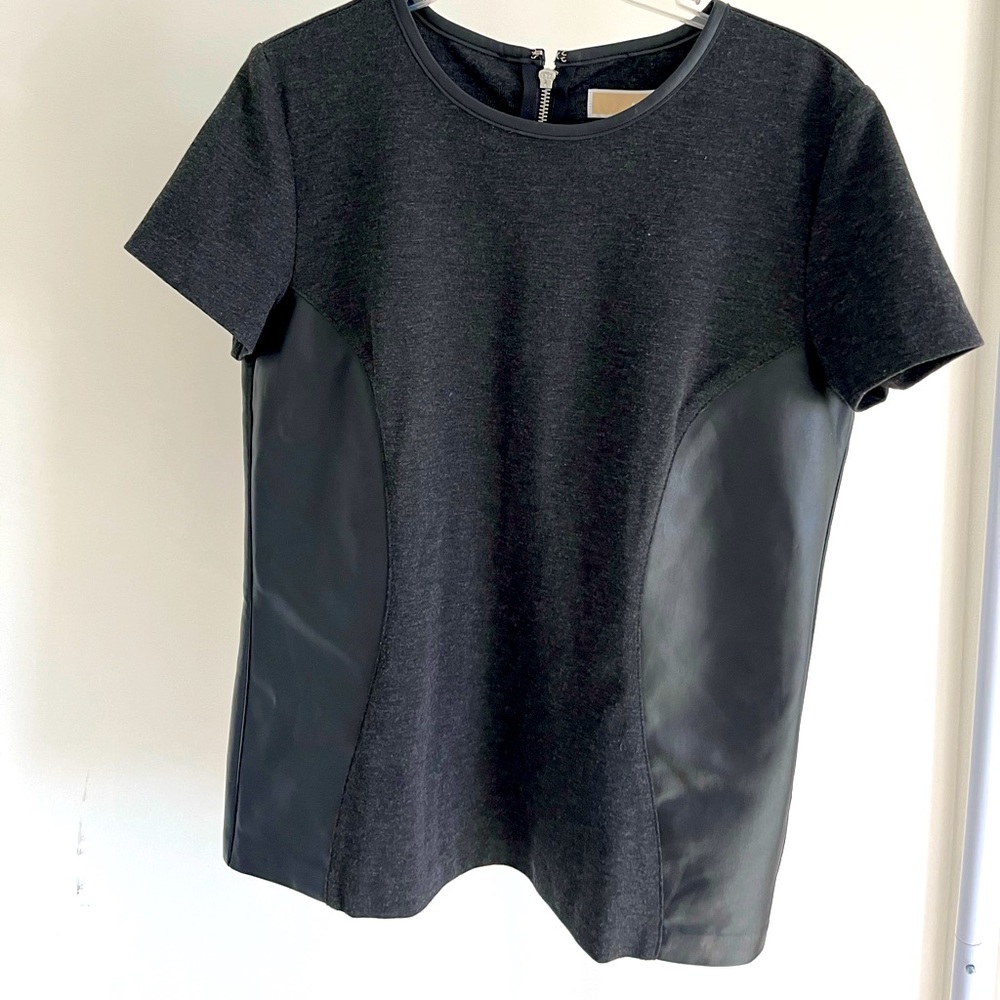 Vegan leather top